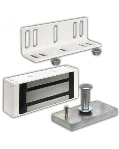 Замок электромагнитный Олевс М1-300 белый в Ставрополе Электромагнитные замки Pintop.ru