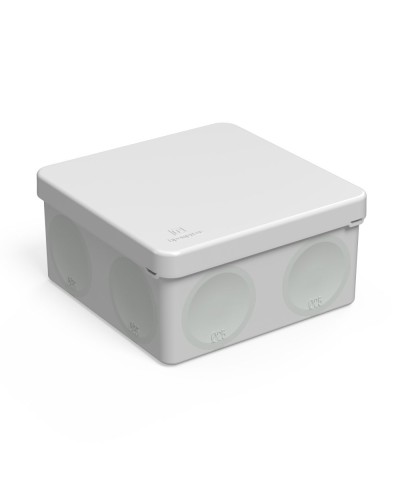 Коробка распред. 60-0300м двухкомп. безгалогенная (HF) 100х100х50 (8шт/уп) Промрукав (60-0300м) в Ставрополе Распределительные коробки Pintop.ru