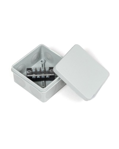 Коробка распред. двухкомп. (HF) 80х80х40 серая Промрукав (PR80.0168) в Ставрополе Распределительные коробки Pintop.ru