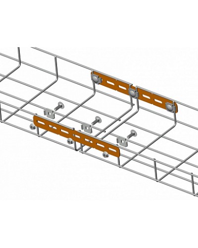 Пластина соединительная для проволочного лотка Промрукав (PR08.2282) в Ставрополе Аксессуары для лотков Pintop.ru