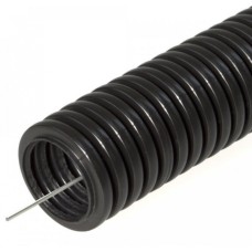 Труба гофрированная ПНД безгалогенная (HF) черная с/з д20 (100м/4800м уп/пал) Строитель Промрукав (PR.022051)