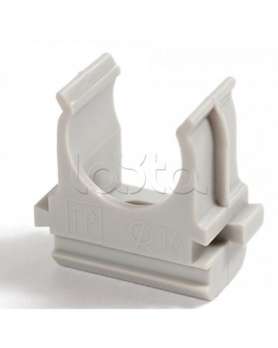 Крепеж-клипса для труб АБС-пластик в карт д16 (200шт/2000шт уп/кор) Промрукав (PR.0616) в Ставрополе Держатели, клипсы, скобы Pintop.ru