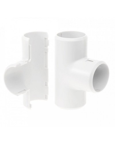 Тройник разборный белый д25 (30шт/300шт уп/кор) Промрукав (PR.07325б) в Ставрополе Повороты, муфты, тройники Pintop.ru