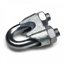 Зажим троса одинарный D4мм тип "Слоник" DIN 741 (100 шт/уп) Промрукав (PR08.3892)