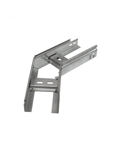 Угол горизонтальный 45 градусов лестничный 400х200 (1,2 мм) Промрукав (PR08.5265) в Ставрополе Аксессуары для лотков Pintop.ru