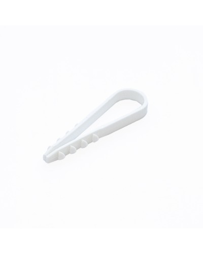 Дюбель-хомут для круглого кабеля d11-18 мм белый (10шт) Промрукав (PR08.6945) в Ставрополе Крепеж: Дюбели, шурупы, саморезы Pintop.ru