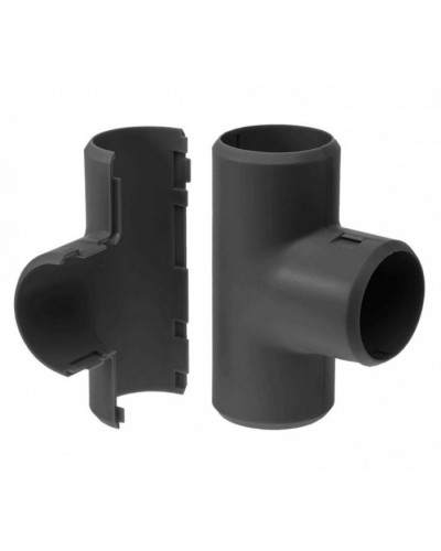 Тройник разборный черный д16 (5шт/500 шт уп/кор) Промрукав (PR13.0177) в Ставрополе Повороты, муфты, тройники Pintop.ru