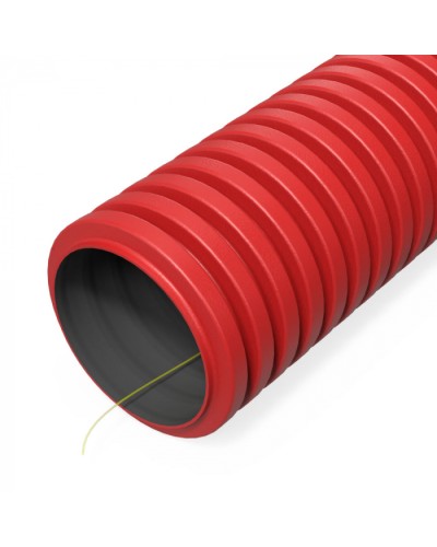 Труба гофр. двуст. ПНД гибкая тип 1250 (SN63) с/з красная d50 мм (100м/200м уп/пал) Промрукав (PR15.00977) в Ставрополе Труба гофрированная Pintop.ru