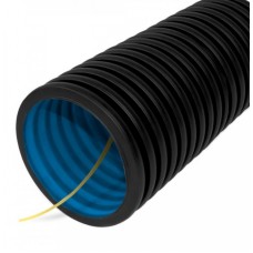 Труба гофрированная двустенная ПНД гибкая тип 450 (SN12) с/з черная д90 (50м/уп) Промрукав (PR15.0143)