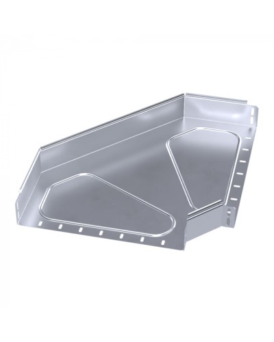 Угол горизонтальный 90 градусов Стандарт INOX (AISI 316) 400х80 Промрукав (PR16.3537) в Ставрополе Аксессуары для лотков Pintop.ru