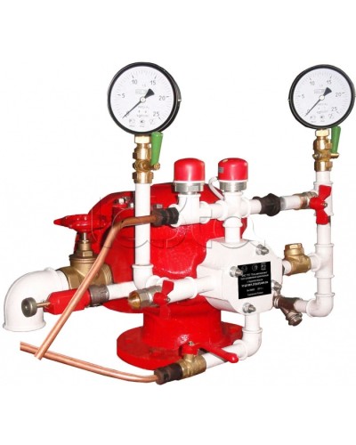 Узел управления дренчерный с пневмоприводом Спецавтоматика УУ-Д100/1,6(П0,028)-ВФ.О4 в Ставрополе Устройства пуска водяного пожаротушения Pintop.ru