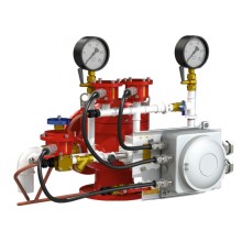 Узел управления дренчерный с комбинированным приводом Спецавтоматика УУ-Д100/1,6(Р,Э24,Г0,07)-ВФ.У3.1 (вариант с отводом)