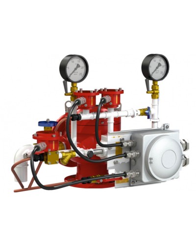 Узел управления дренчерный с комбинированным приводом Спецавтоматика УУ-Д150/1,6(Э24, Г0,07)-ВФ.О4 в Ставрополе Устройства пуска водяного пожаротушения Pintop.ru