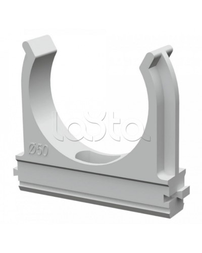 Крепеж-клипса для труб АБС-пластик в карт д50 (20шт/200шт уп/кор) Промрукав (PR.0650) в Ставрополе Держатели, клипсы, скобы Pintop.ru