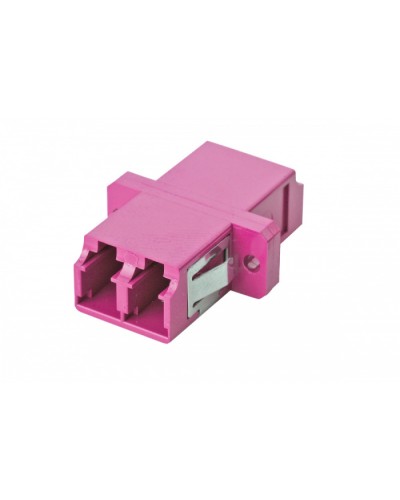 Адаптер OM4, LC дуплекс, с фланцами, пурпурный Eurolan (36A-40-2L-02MG) в Ставрополе Проходные адаптеры Pintop.ru