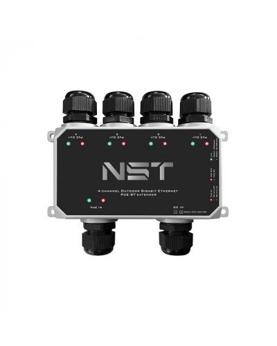 Уличный Ultra PoE удлинитель - коммутатор Gigabit Ethernet до 250м на 5 портов NST NS-EXSW-5GP/W в Ставрополе Дополнительное оборудование для сетей Pintop.ru