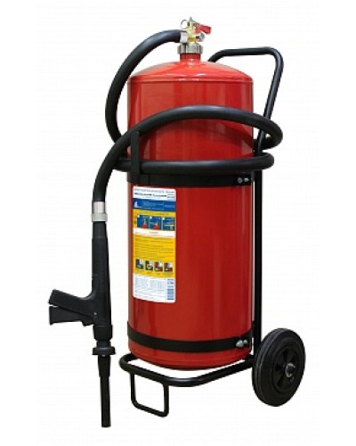 Огнетушитель ПОЖТЕХНИКА ОВП-50(з) МИГ летний (ФторПАВ) на съемн.тележке с перекр. стволом (баллон 62,5 л, ОТВ 50 л) в Ставрополе Огнетушители Pintop.ru