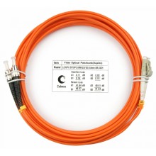 Шнур оптический duplex LC-ST 62,5/125 mm 5м LSZH Cabeus FOP-62-LC-ST-5m