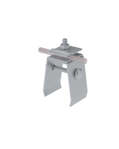 Универсальный фальцевый держатель H70 мм для прутка Ø 5-10 мм TD КМ-профиль (UFD-H70-D5-10 TD) в Ставрополе Монтажные материалы Pintop.ru