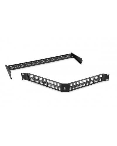 Угловая модульная патч-панель 19, 48 портов, 1U Cabeus (PLBHD-48-CON) в Ставрополе Патч панель Pintop.ru