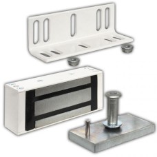 Замок электромагнитный Олевс М1-200 белый (с уголком)