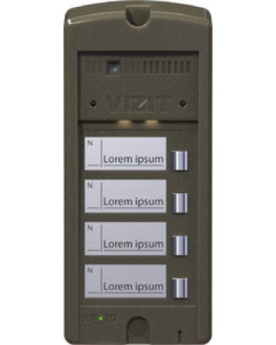 Панель вызова Vizit БВД-306CP-4 в Ставрополе Многоабонентные устройства Pintop.ru