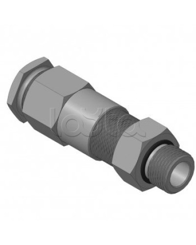 Кабельный ввод для бронированного кабеля с двойным уплотнением резьбой G1/2, внешним диаметром кабеля D=11-15 мм и проходным диаметром кабеля d=6-10 мм Спектрон КВБ-15/10-2У-М-G1/2 в Ставрополе Аксессуары для кабель-канала Pintop.ru