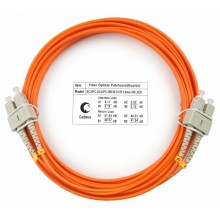 Шнур оптический duplex SC-SC 62,5/125 mm 5м LSZH Cabeus FOP-62-SC-SC-5m