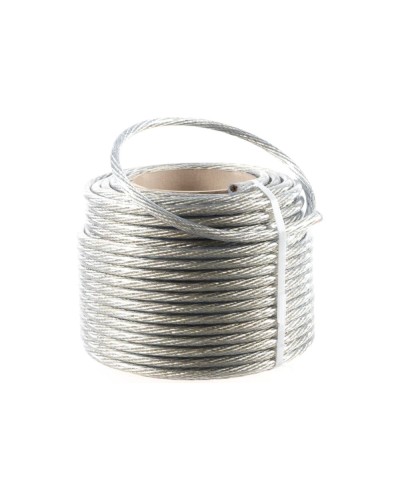 Трос стальной в ПВХ изоляции d=10.0 мм, катушка 50 метров REXANT (09-5300) в Ставрополе Крепежные изделия Pintop.ru