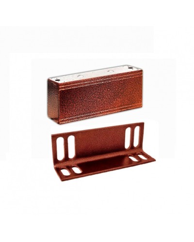 Замок электромагнитный Олевс М1-200 с уголком медный антик в Ставрополе Электромагнитные замки Pintop.ru