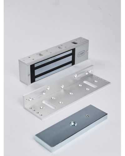 R-Lock RL-EML500-L0S - Электромагнитный замкок, 500кг, DC12/24B, цвет серебристый сатинированный алюминий RAL 7047 в Ставрополе Электромагнитные замки Pintop.ru