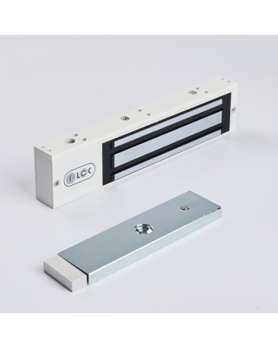 R-Lock RL-EM280-LSW - Электромагнитный замкок, 280кг, DC12/24B, цвет белый, RAL9016(белый), два датчика втроены в корпус замка: датчик Холла и магнито-контактный датчик в Ставрополе Электромагнитные замки Pintop.ru