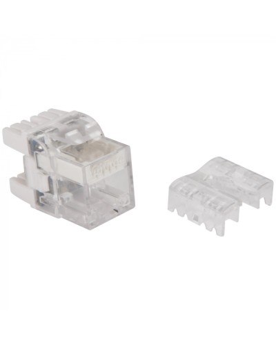 Модуль Keystone, RJ45, кат.5E, UTP, 180 градусов, с индикатором, белый LANMASTER LAN-OKi45U5E/180 в Ставрополе Коннекторы Pintop.ru