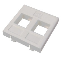 Адаптер Mosaic 45 х 45 мм для модуля Keystone, 2 порта, белый Datarex DR-5303