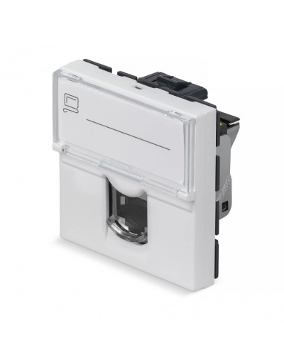 Модуль Keystone Jack RJ-45(8P8C), 180 градусов, категория 6a, экранированная Cabeus (KJ-RJ45-Cat.6a-SH-180T-FP-L-45) в Ставрополе Модули Keystone Pintop.ru