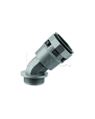 Муфта 45 грд. труба-коробка DN 29 мм, М32х1,5, полиамид, цвет черный DKC PAL29M32N в Ставрополе Повороты, муфты, тройники Pintop.ru