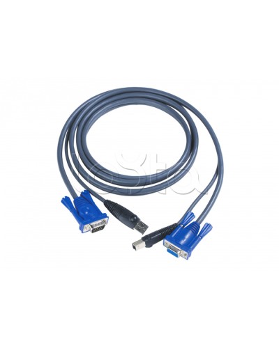 КВМ-кабель с интерфейсами USB, VGA (3м) ATEN 2L-5003U в Ставрополе Видеоусилители, Модуляторы, Делители Pintop.ru