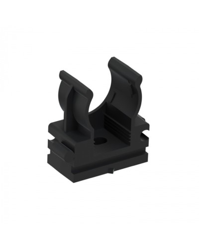 CFQ16 Держатель (клипса) для труб, для монтажного пистолета D16мм, цвет чёрный (10шт) Экопласт (41516-10BL) в Ставрополе Держатели, клипсы, скобы Pintop.ru