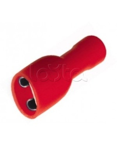 Клемма плоская полностью изолированная 0.5-1.5 мм² (КППИ гнездо - 5мм) (100шт/уп) REXANT 08-0611 в Ставрополе Клеммные колодки Pintop.ru