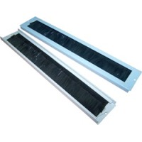 Ввод кабельный щеточный для настенных шкафов (серый) TWT TWT-CBW-BP