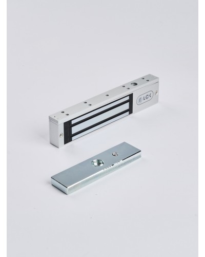 R-Lock RL-EM180-L0S - Электромагнитный замкок, 180кг, DC12/24B, цвет серебристый сатинированный алюминий RAL 7047 в Ставрополе Электромагнитные замки Pintop.ru