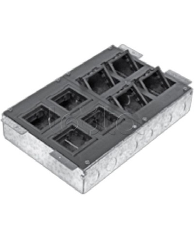 Люк в пол на 8 модулей с суппортом и коробкой Экопласт 70083 в Ставрополе Системы лючков и колонн Pintop.ru