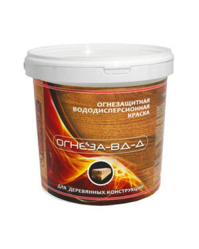 Краска огнезащитная водно-дисперсионнаявспучивающаясядля дерева Огнеза марки «ОГНЕЗА-ВД-Д» , ведро 3 кг. в Ставрополе Огнезащитные краски Pintop.ru