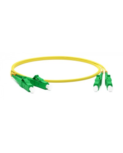Патч-корд волоконно-оптический одномодовый SM 9/125 (OS2), LC/APC-LC/APC, duplex, LSZH, 5 м Hyperline FC-D2-9-LC/AR-LC/AR-H-5M-LSZH-YL в Ставрополе Патч-корды оптические Pintop.ru