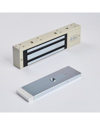 R-Lock RL-EM350-LSG - Электромагнитный замкок, 350кг, DC12/24B, цвет серый, RAL7032 (галечный серый), два датчика втроены в корпус замка: датчик Холла и магнито-контактный датчик в Ставрополе Электромагнитные замки Pintop.ru