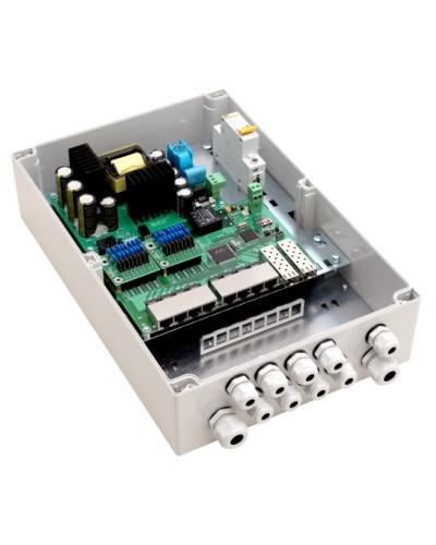 PoE-коммутатор 10-портовый, управляемый уличный TFortis PSW-2G8F+ в Ставрополе Коммутаторы Pintop.ru
