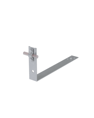 Черепичный держатель болтовой на обрешётку для прутка Ø 5-10 мм L380 мм H100 мм TD КМ-профиль (CDBO-L380-D5-10 TD) в Ставрополе Крепеж Pintop.ru