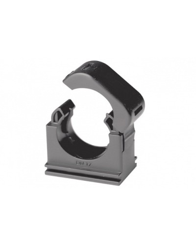 Держатель с крышкой DN 48 мм, полиамид, цвет чёрный DKC (PASW48N) в Ставрополе Держатели, клипсы, скобы Pintop.ru